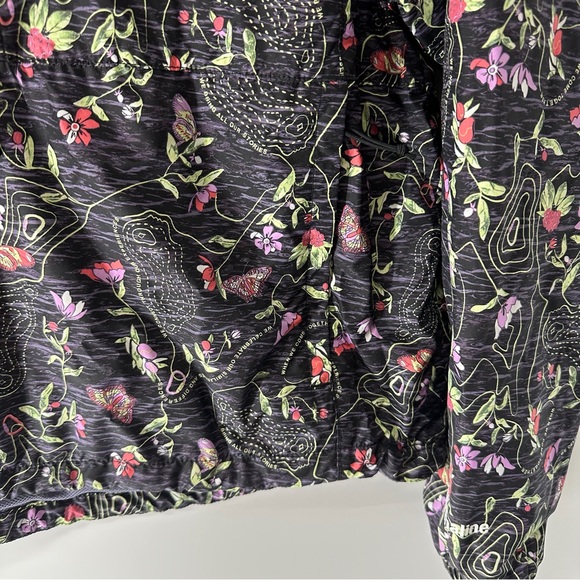 The North Face Black Floral Half-Zip Pullover with Pink & Green Accents - Picture 5 of 7